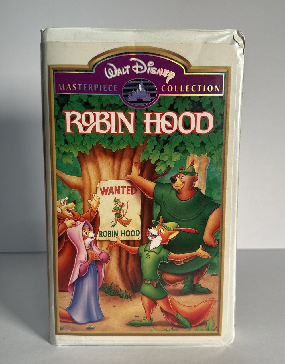 Walt Disney's ROBIN HOOD VHS 1973 Animated Movie Fox Archer Rescues Maid Marion